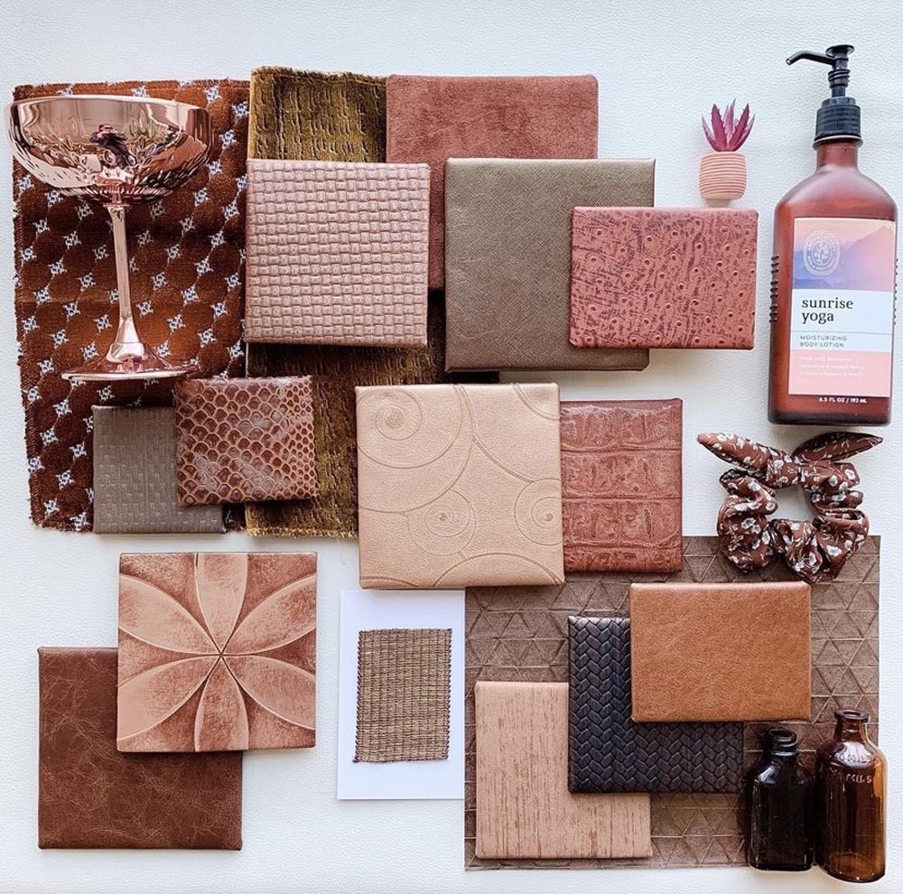 Townsend Leather's Sunrise Yoga Mood Board