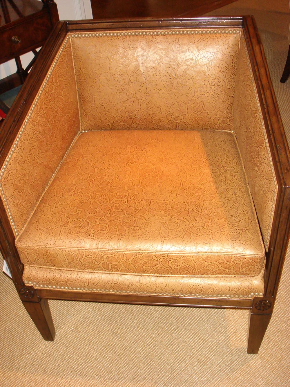 Townsend Leather's Expressions Cowhide Sweet Honey Floreale