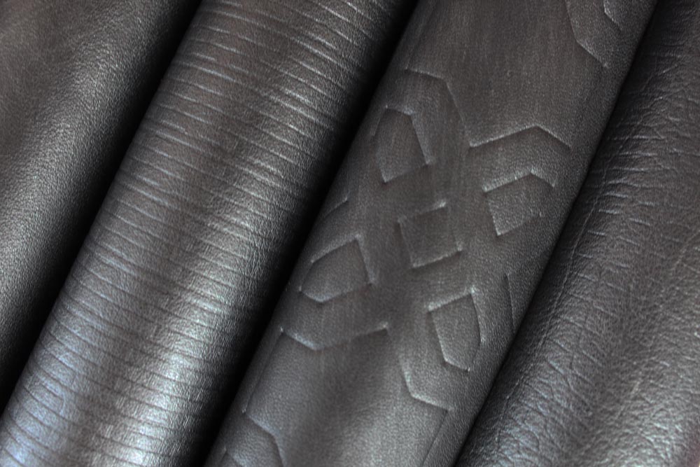 Townsend Leather's Lustrous Gem Embossed & Gaufrage Cowhide Intuitive Tanzanite