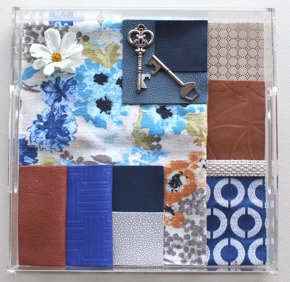 Townsend Leather's Cobalt Blue Mood Board