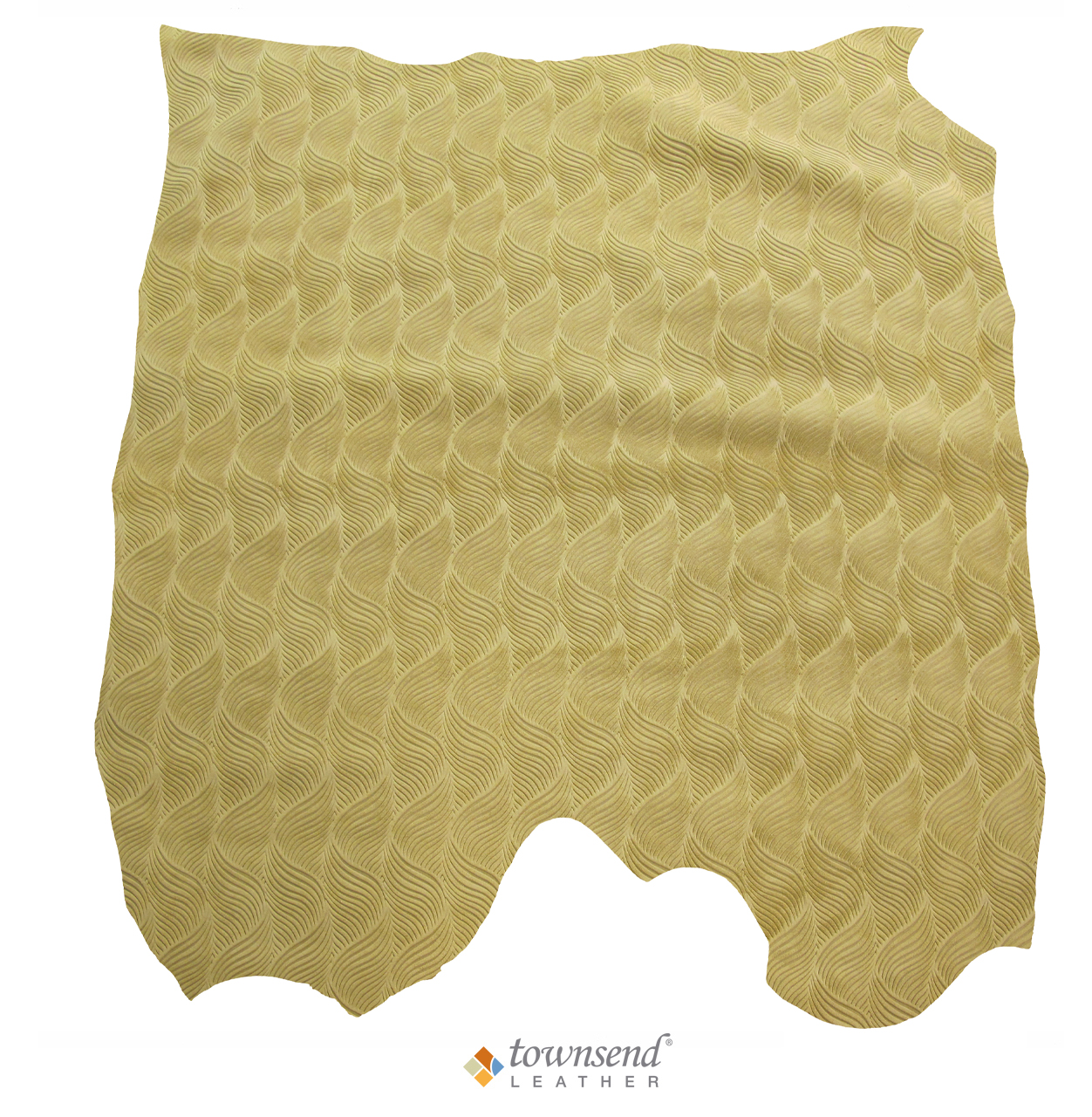 Townsend Leather's Soft Suede Gaufrage Sawdust Geowave Hide