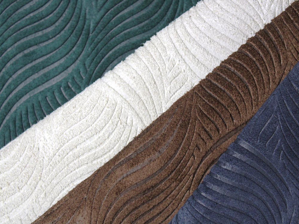 Townsend Leather's Soft Suede Gaufrage Cowhide