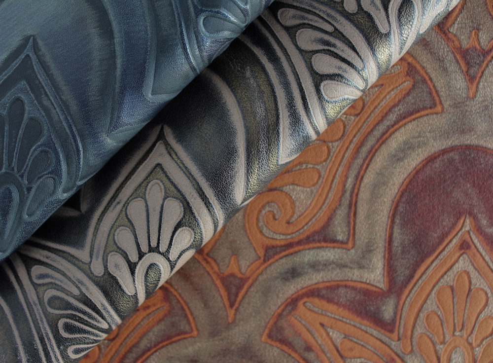 Townsend Leather's Aniline Gaufrage Cowhide Kasbah