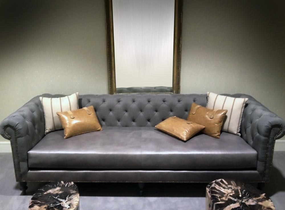 Townsend Leather's Brushed Metallic Cowhide Platinum Ice