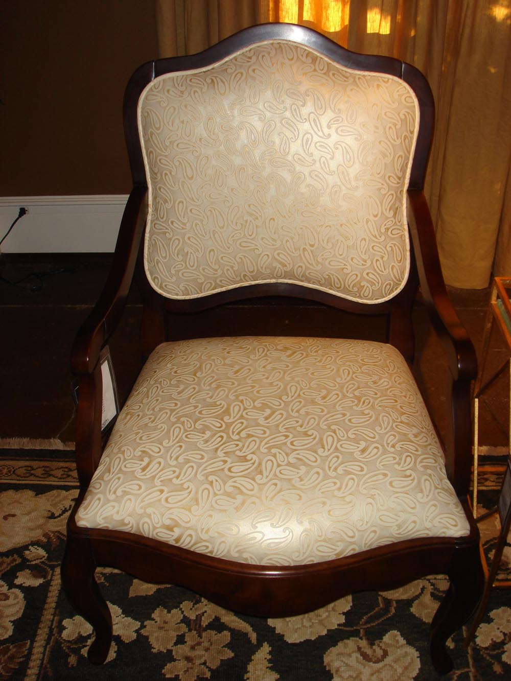 Townsend Leather's Gaufrage Brushed Metallic Sesame Seed Paisley