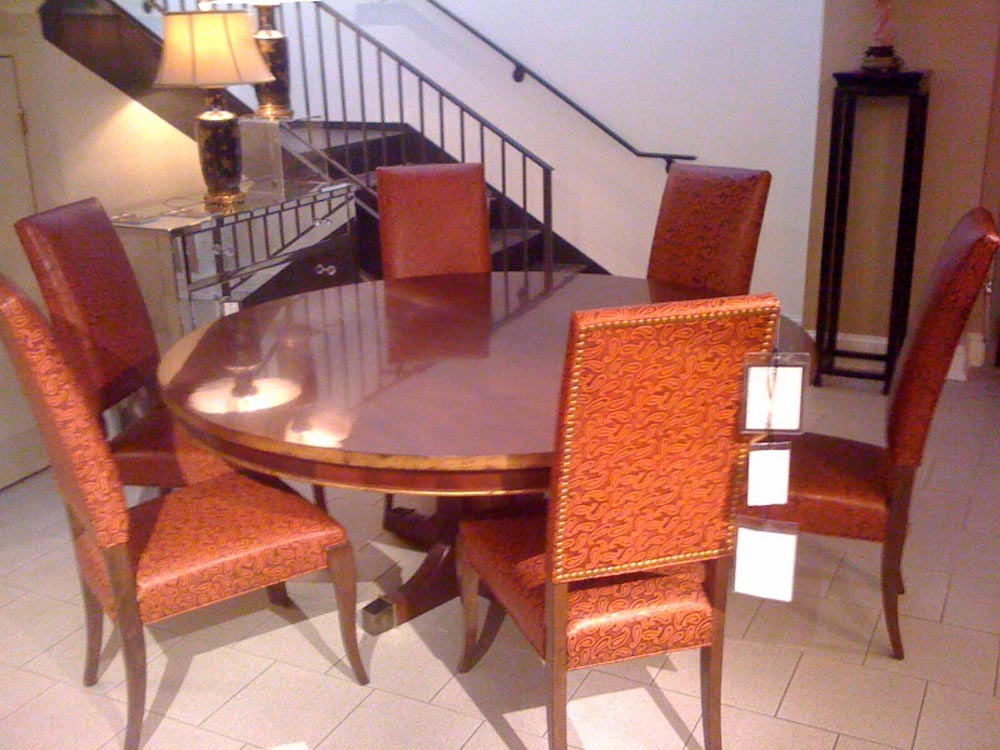 Townsend Leather's Gaufrage Brushed Metallic Cowhide Zanzibar Cinnamon Paisley