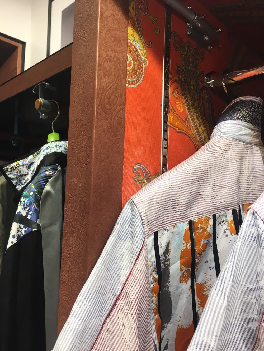 Townsend Leather's Timepiece Cowhide Cigar with embossed Fancy Paisley print