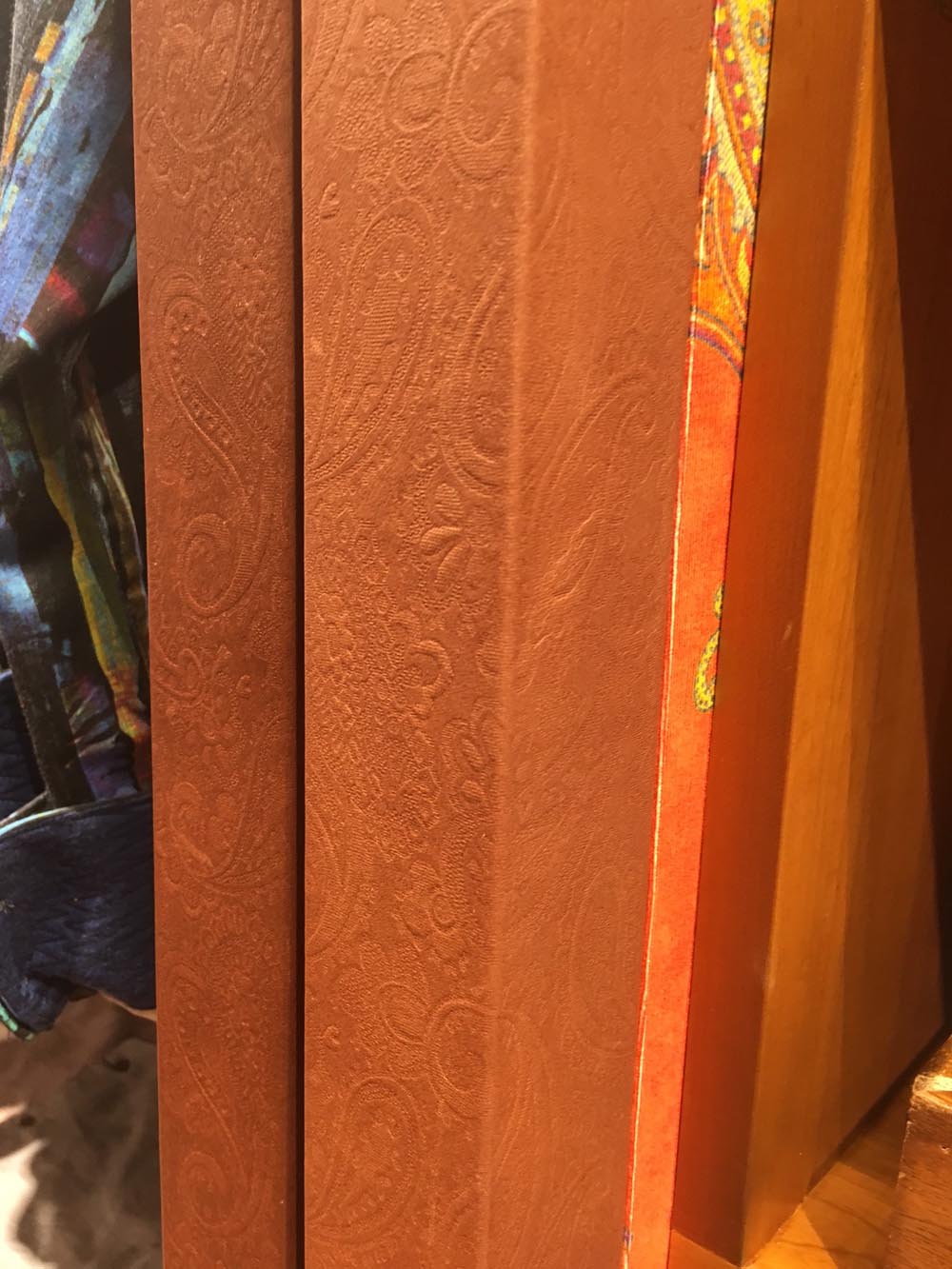 Townsend Leather's Timepiece Cowhide Cigar with embossed Fancy Paisley.