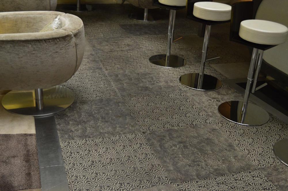 Townsend Leather's Milano Gaufrage Cowhide Custom Color Abstract Floral