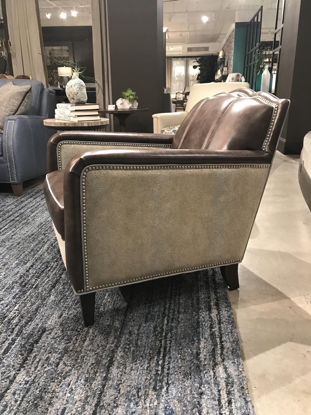 Townsend Leather's Shimmering Suede Jewel of the Sea Metallic Mediterranean