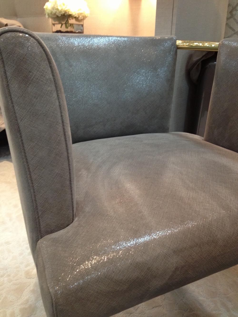 Townsend Leather's Shimmering Suede Excalibur Grey