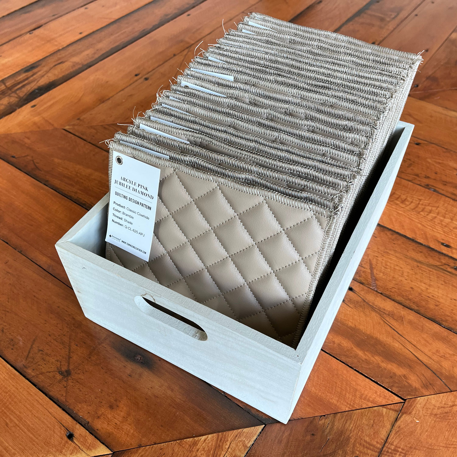 Quilted Leather Sample Set of standard patterns. A fee for this set will be required.